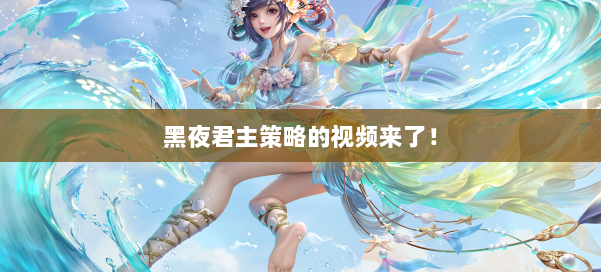 黑夜君主策略的视频来了！